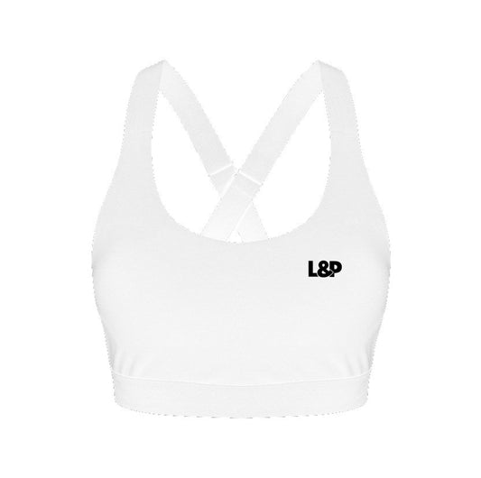 L&P White Sports Bra